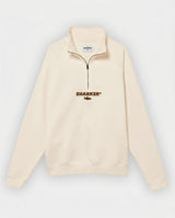 Sudadera Half zip BASIC BEIGE