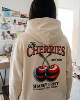 Hoodie Cherries Beige
