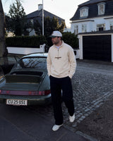 Sudadera Half zip BASIC BEIGE