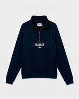 Sudadera Half zip BASIC AZUL MARINO