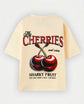 Camiseta Cherries beige
